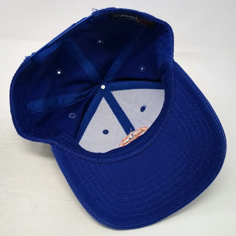 HeadStart Snapback Hat Blue One Size NYC City Skyline Horse Embroidered Patch